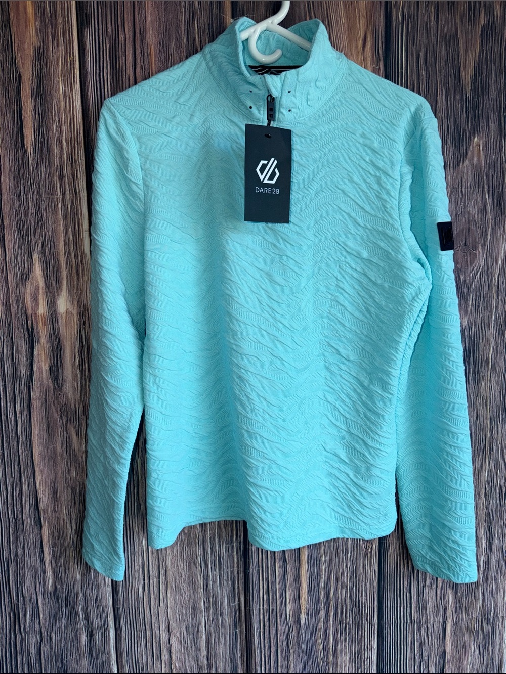 Dare2b Women's Aqua Textured Quarter-Zip Pullover size 6 new with tags